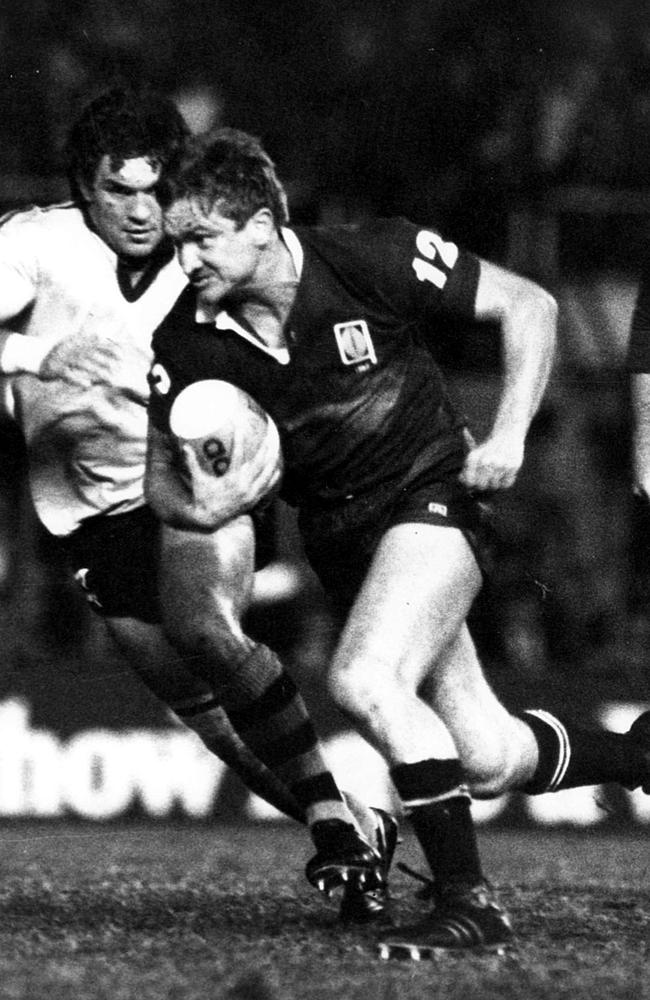 John Dowling in a 1982 State of Origin Match at Lang Park.