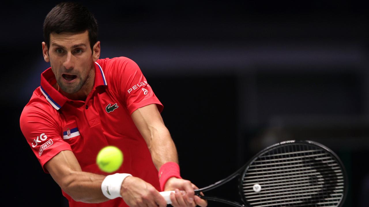 Novak Djokovic of Serbia