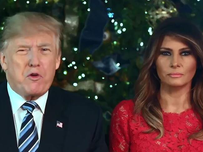 Donald and Melania Trump Christmas message