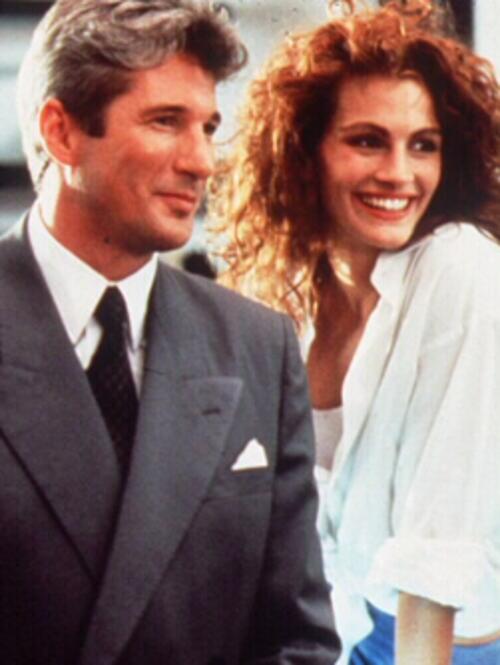 Richard Gere with Julia Roberts in scene from Pretty Woman.  Picture:  Supplied