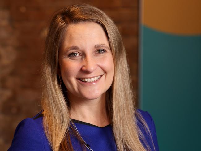 SYDNEY, AUSTRALIA - NewsWire Photos APRIL 1, 2022:  Optus CEO Kelly Bayer-Rosmarin pictured at the Optus store on George Street in the Sydney CBD.Picture: NCA NewsWire / Damian Shaw