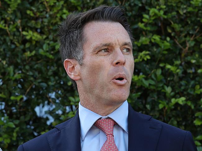 SYDNEY, AUSTRALIA - NewsWire Photos MAY 31, 2021: Pictured is Labor MP Chris Minns during a press conference announcing himself as a  candidate for the  NSW Labor leadership.  Picture: NCA NewsWire / Dylan Coker