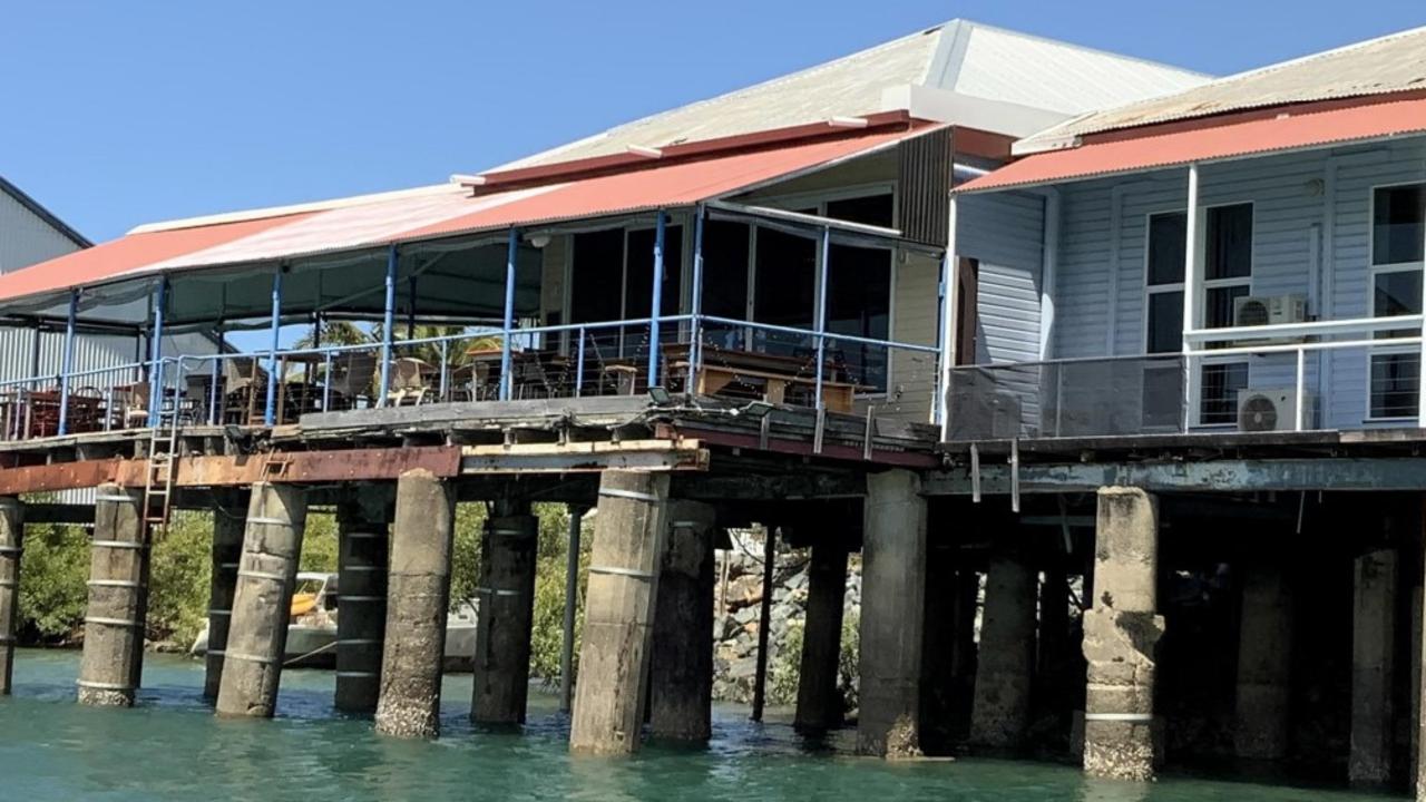 Damage to the property at 8 River Street along the Pioneer River in Mackay. Picture: Documents supplied to Mackay Regional Council