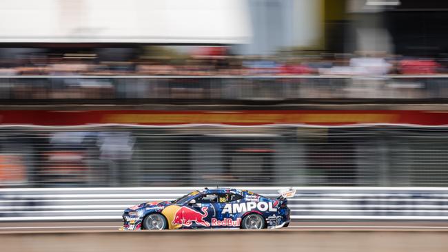 In an Australian first, Supercars fans will get to witness the full fleet of their favourite race cars cruise the streets of Darwin before they hit the Hidden Valley Raceway. Picture: Supplied.