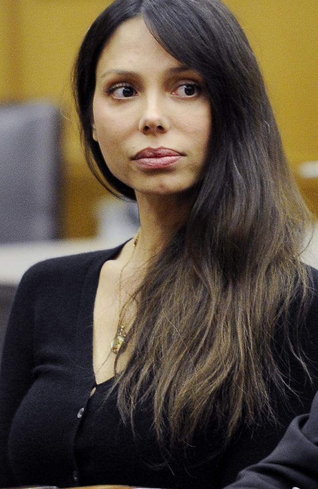 Oksana Grigorieva in a Los Angeles court.