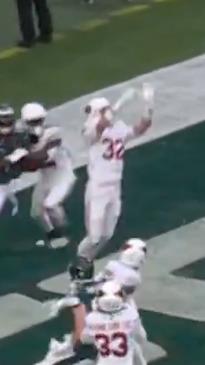 Joey Blount intercepts a Hail Mary in NFL game heist