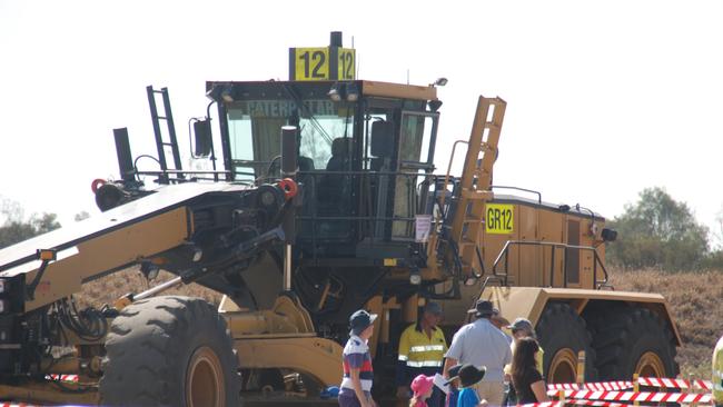 Graders on display at the Curragh Mine near Blackwater. Mines are known to have open days to allow the community to gain an understanding of their industry. Picture: Meghan Kidd/Blackwater Herald
