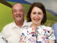 From 17 June 2017 newsletter of Maguire. Premier Gladys Berejiklian's first stop in Wagga recently was the new hospital. The Premier caught up with paediatrician John Preddy and nursing unit manager Pam Rawle on the tour of the facility. https://web.archive.org/web/20180311113141/http://maguireriverinamedia.com.au/newsletters/17_JUNE%202017.pdfDaryl Maguire ICAC