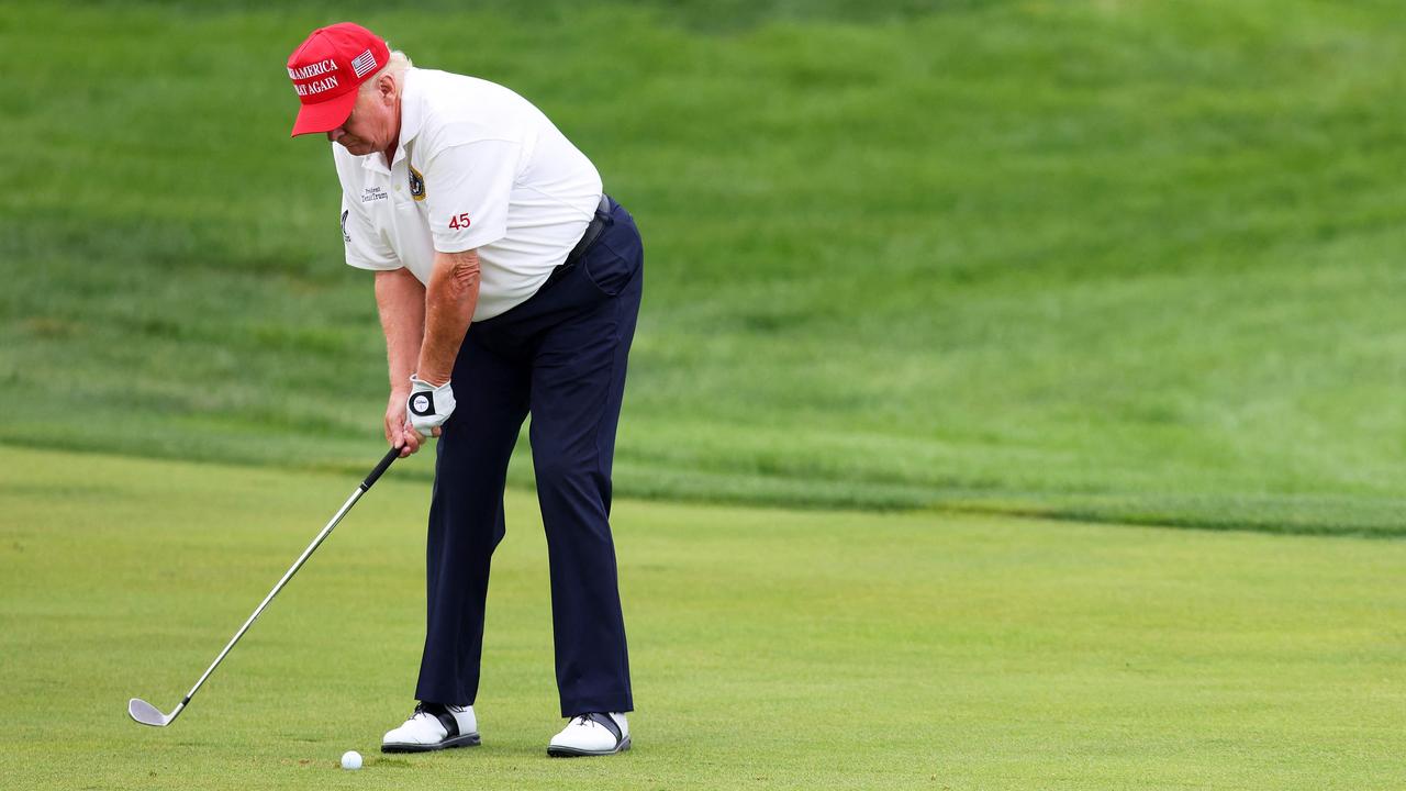 Golf news 2023: Donald Trump claims score of 67 in home tournament at ...