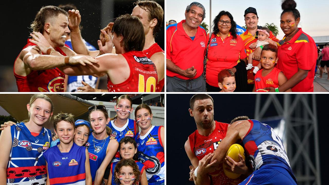 All The Fan Pics From Gold Coast Suns Vs Western Bulldogs In Darwin ...