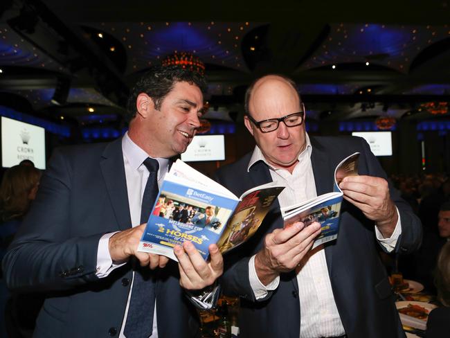 Garry Lyon and Billy Brownless. Picture: Regina Karon