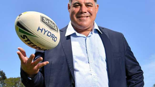 Mal Meninga is seen posing for a photograph at the Titans High Performance Centre on the Gold Coast, Wednesday, November 7, 2018. Mr Meninga, who is the current Australian team coach has joined the Gold Coast Titans NRL club as their head of performance and culture. (AAP Image/Darren England) NO ARCHIVING, EDITORIAL USE ONLY. Picture: DARREN ENGLAND