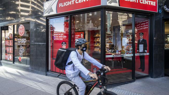 Flight Centre reports that March activity was 20-30 per cent of normal levels Picture: AAP