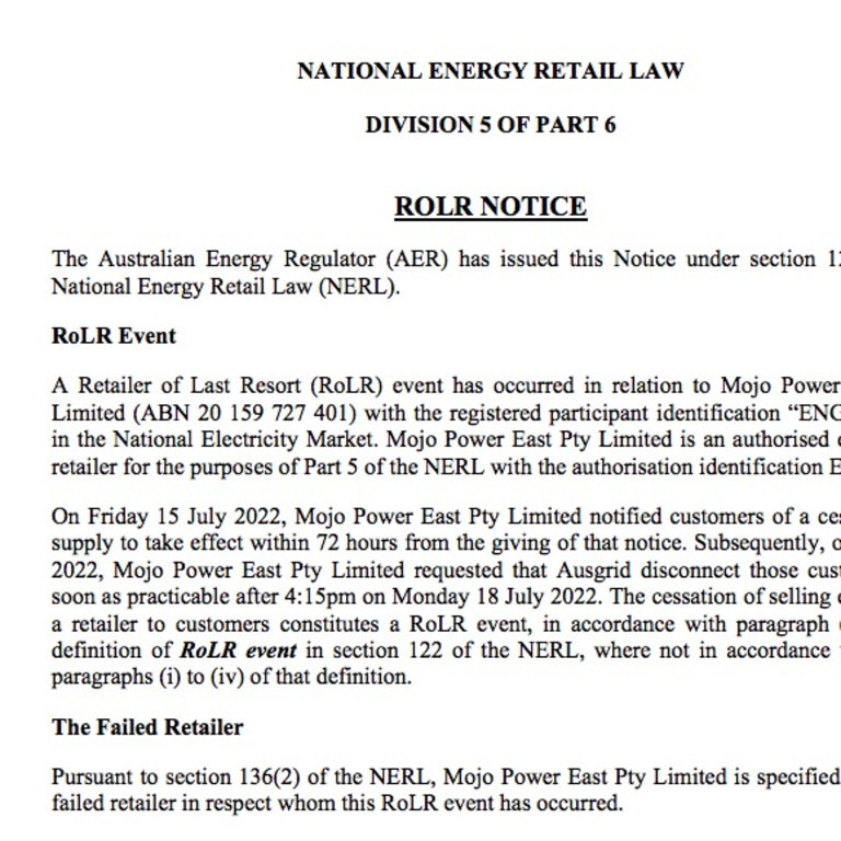 Energy crisis: Mojo Power collapses, 500 customers in NSW, QLD, SA impacted