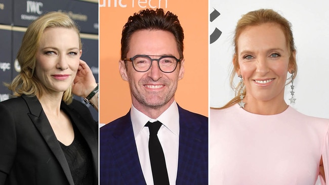 Aussie Emmy award nominees Cate Blanchett, Hugh Jackman and Toni Collette.