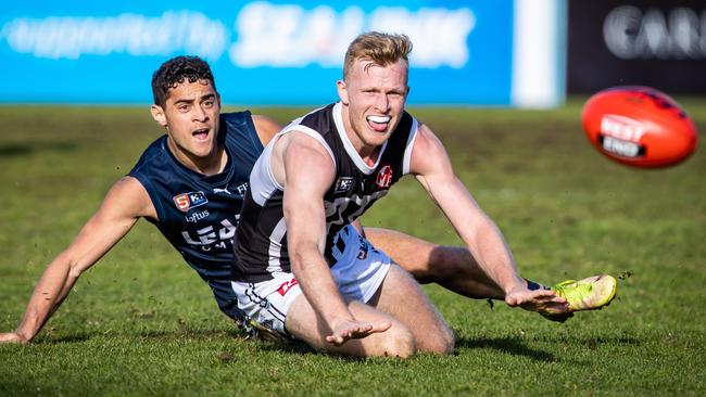 Campbell Wildman in action for Port Adelaide.Picture: Tom Huntley