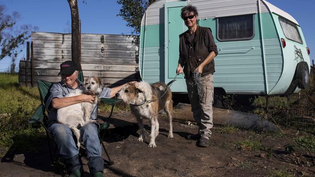 Verona’s Caroline Long and her partner Alison Rhodes have only just completed rebuilding after almost two years in a caravan. Picture: Sean Davey.