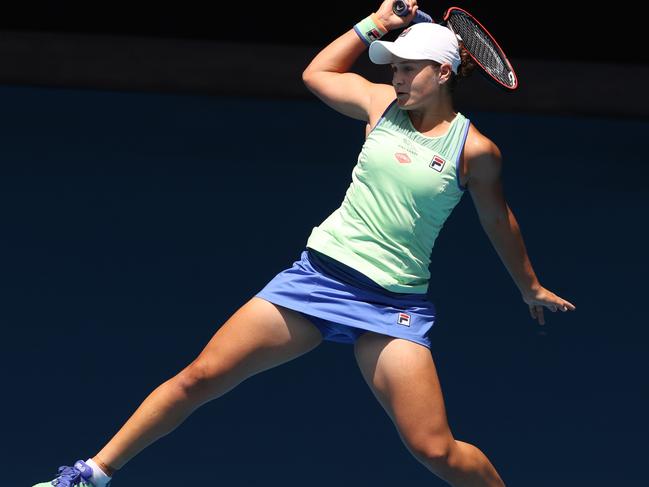 Ash Barty was unbreakable against Petra Kvitova. Picture: Michael Klein