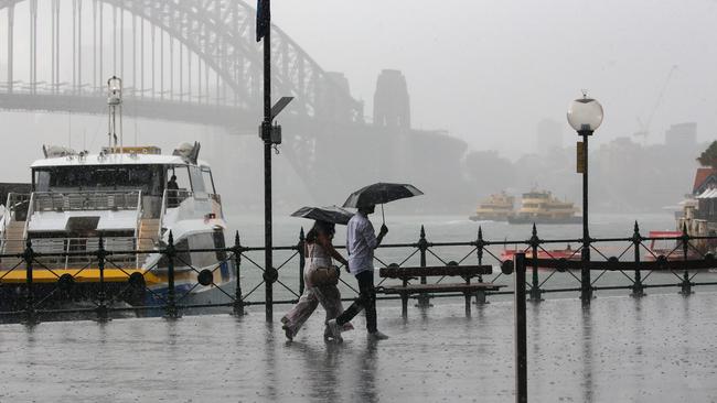 A view of people seen running to take cover in Circular Quay in Sydney. Photo by: NCA Newswire/ Gaye Gerard