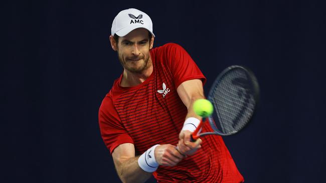 Andy Murray wouldn’t be shown the same courtesy as fellow tennis champ Tennys Sandren in Australia unless he provides a negative test result. Picture: Julian Finney/Getty Images.