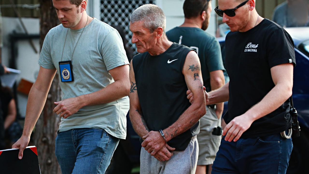 Craig Anderson was taken to the police station after the raid in Doonside last year. Picture: Adam Yip