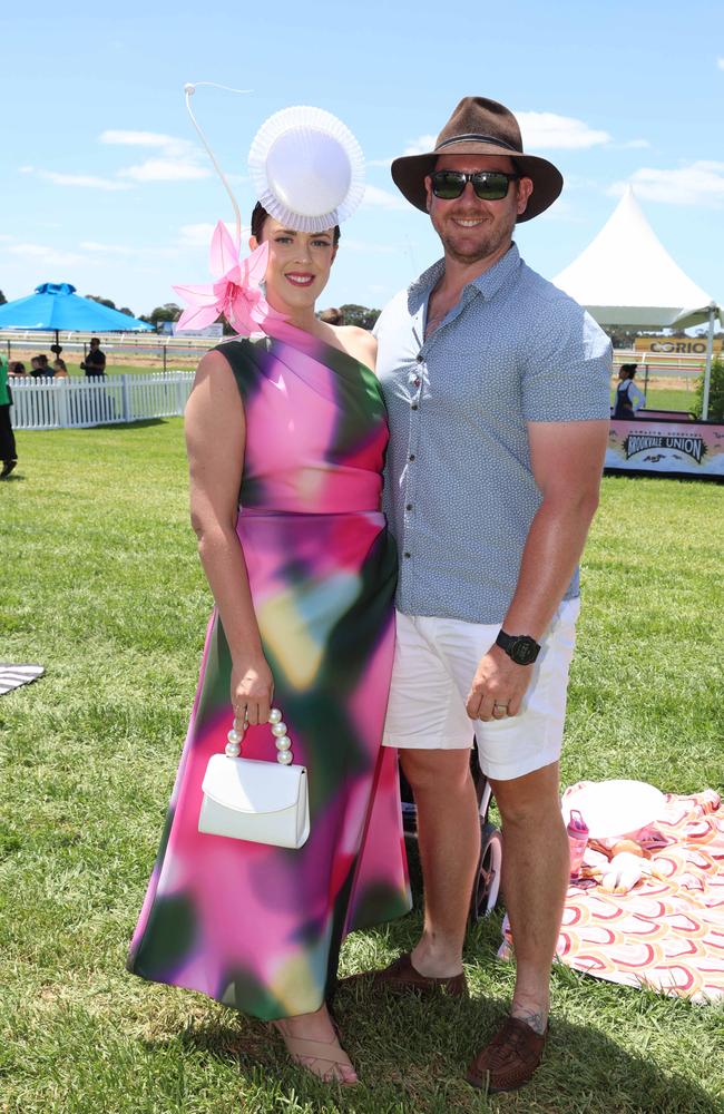 MELBOURNE, AUSTRALIA – DECEMBER 8 2024 Bronwyn and Peter Lynch attend the Werribee Cup in Werribee on December 8th, 2024. Picture: Brendan Beckett