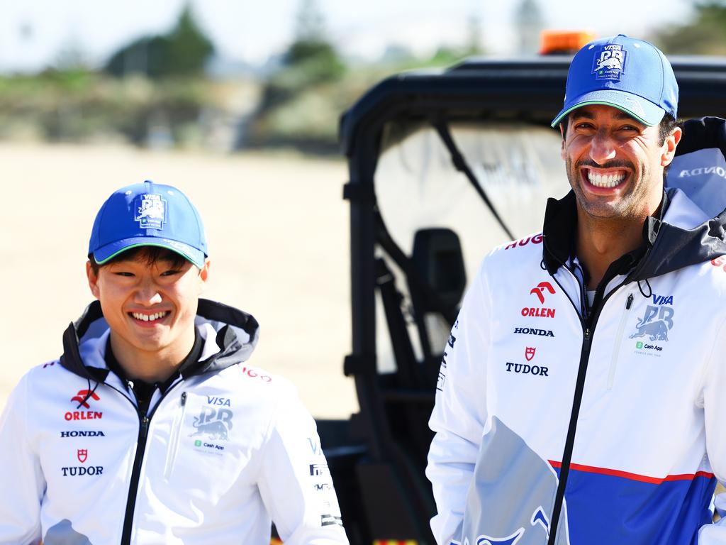 Yuki Tsunoda and Daniel Ricciardo/ Picture: Mark Thompson/Getty Images