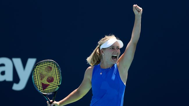 Wimbledon has rewarded Daria Saville with a singles wildcard into this year’s tournament. Picture: Getty Images