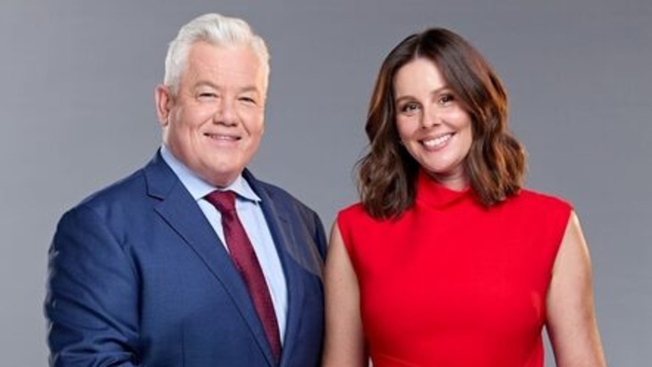 9News Gold Coast presenters Paul Taylor and Eva Milic.