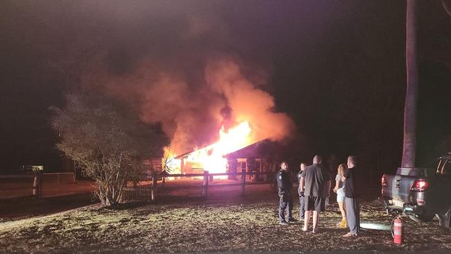 Pastoral Ct, Flagstone house fire. Picture – contributed.