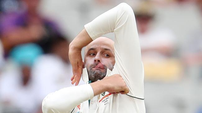 Australian offspinner Nathan Lyon in action at the MCG. Picture: Michael Klein