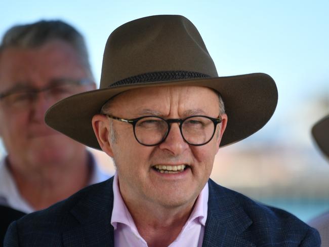 Prime Minister Anthony Albanese is in Townsville at Townsville Port. Picture: Evan Morgan