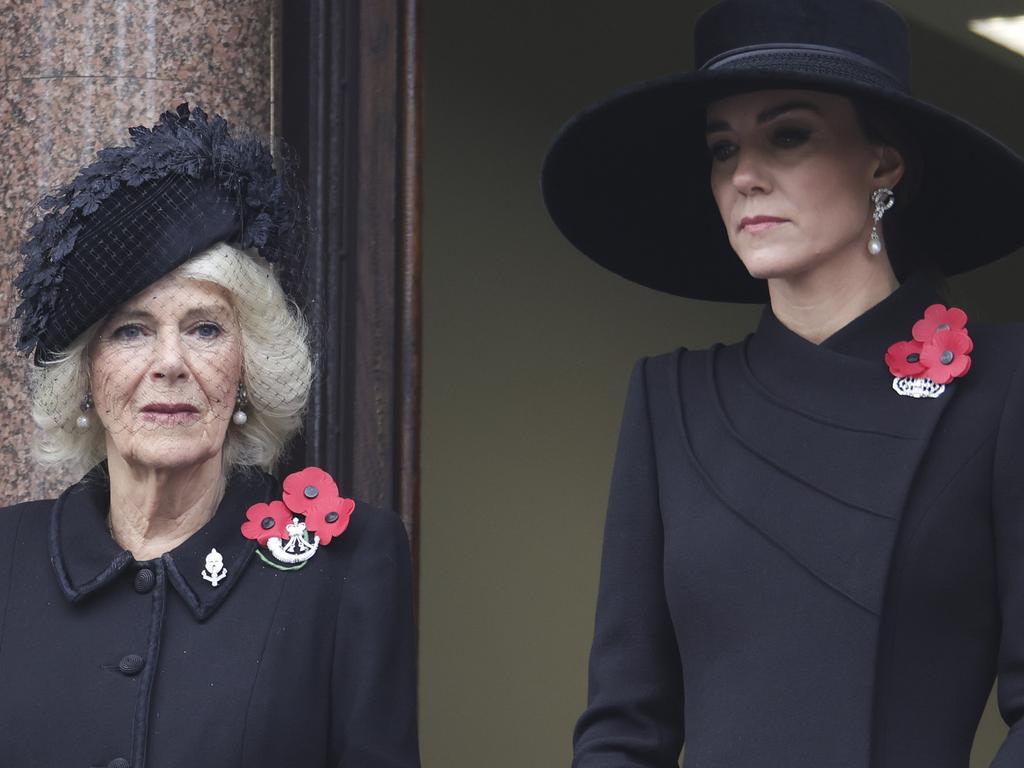 Queen Camilla and the Princess of Wales at the service. Picture: Chris Jackson/Getty Images