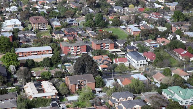 MELBOURNE, AUSTRALIA - NewsWire Photos, SEPTEMBER 21, 2023. Victorian Premier, Daniel Andrews, holds a press conference in Box Hill where he talked on fast tracking homes and housing developments.Generic view of houses in Box Hill.  Picture: NCA NewsWire / David Crosling