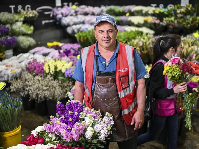Flower grower, including Tony Zaia T& G Flower Growers, are concerned about the high volume of imports and the biosecurity risks they bring. Picture: Darren Leigh Roberts