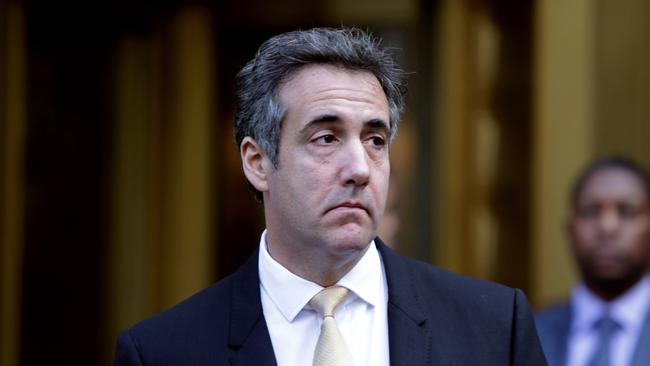 Michael Cohen leaves court after pleading guilty to fraud. Picture: AFP.