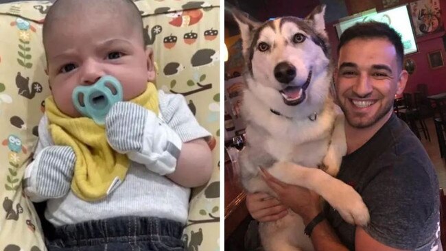 A 6-week-old baby sleeping in his crib was mauled to death by the family’s dog. Picture: CNN.