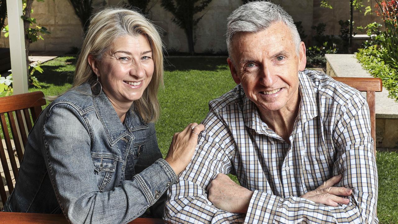 Bruce McAvaney and his wife Annie. Picture: Sarah Reed