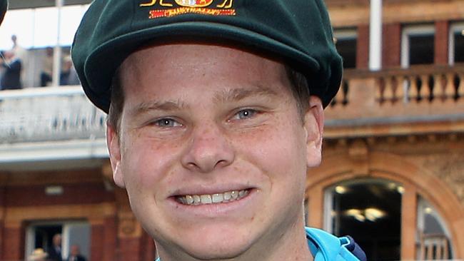 LONDON, ENGLAND - JULY 13: Debutants Tim Paine (L) and Steven Smith of Australia with their Baggy Green Caps ahead of day one of the First Test between Pakistan and Australia at Lords on July 13, 2010 in London, England. (Photo by Hamish Blair/Getty Images)