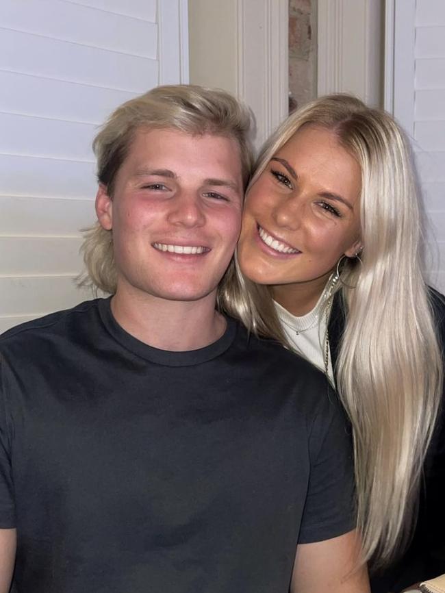 Brooke Warne with her brother Jackson. Picture: Instagram