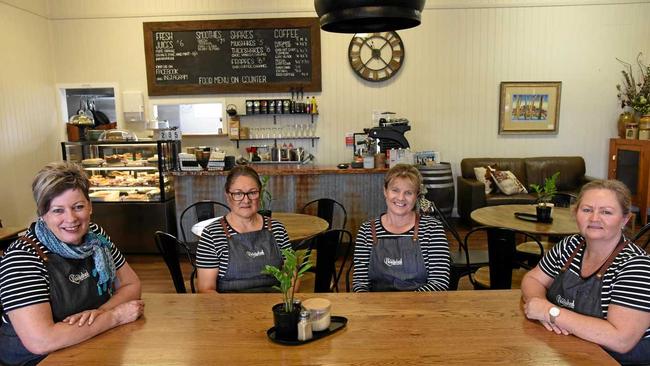 GREAT TEAM: The Nourished on Capper crew (from left) owner Julie Zahl, Marama Waterhouse, Mandy Ballin and Jacqui Kirk. Picture: Alex Treacy