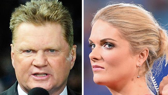 GOLD COAST, QUEENSLAND - APRIL 01:  Television commentator Erin Molan looks on before the round five NRL match between the Gold Coast Titans and the Brisbane Broncos at Cbus Super Stadium on April 1, 2016 in Gold Coast, Australia.  (Photo by Matt Roberts/Getty Images)