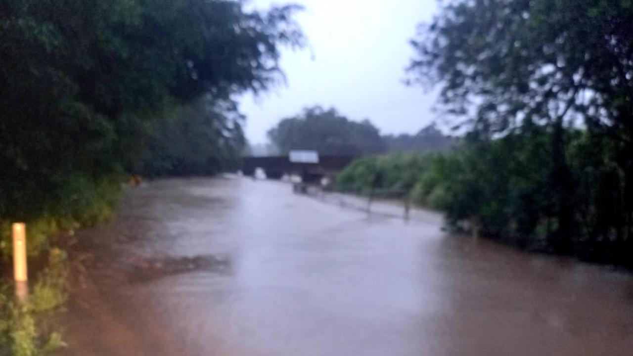 Flash flooding on the Sunshine Coast. Picture: Facebook.