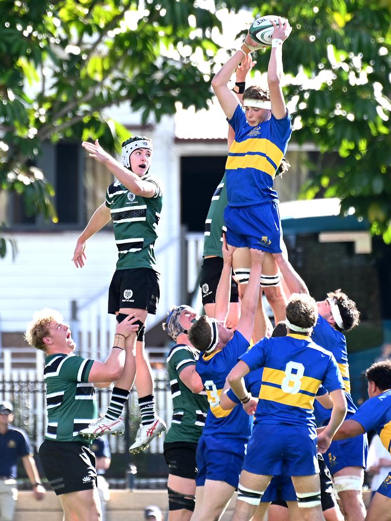 GPS First XV rugby, Brisbane Boys College v Toowoomba Grammar School. Saturday August 5, 2023. Picture, John Gass