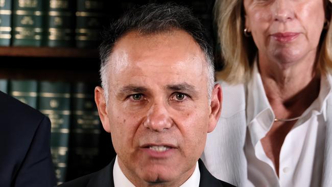 Victorian Liberal leader John Pesutto says his front bench has unanimously supported a free vote for MPs on the indigenous voice to parliament. Picture: NCA NewsWire / Luis Ascui