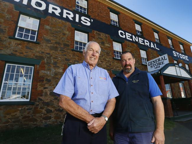 The general store in Swansea, Tasmania, has been in the Morris family’s hands for 150 years. Jim Morris and his son Paul operate the business as an IGA and general store. Picture: MATT THOMPSON