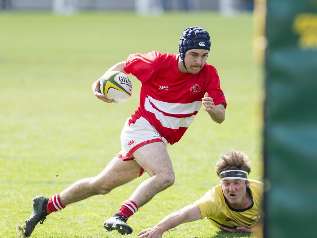 Lachie McKechnie of St George Frillnecks. Picture: Kevin Farmer.