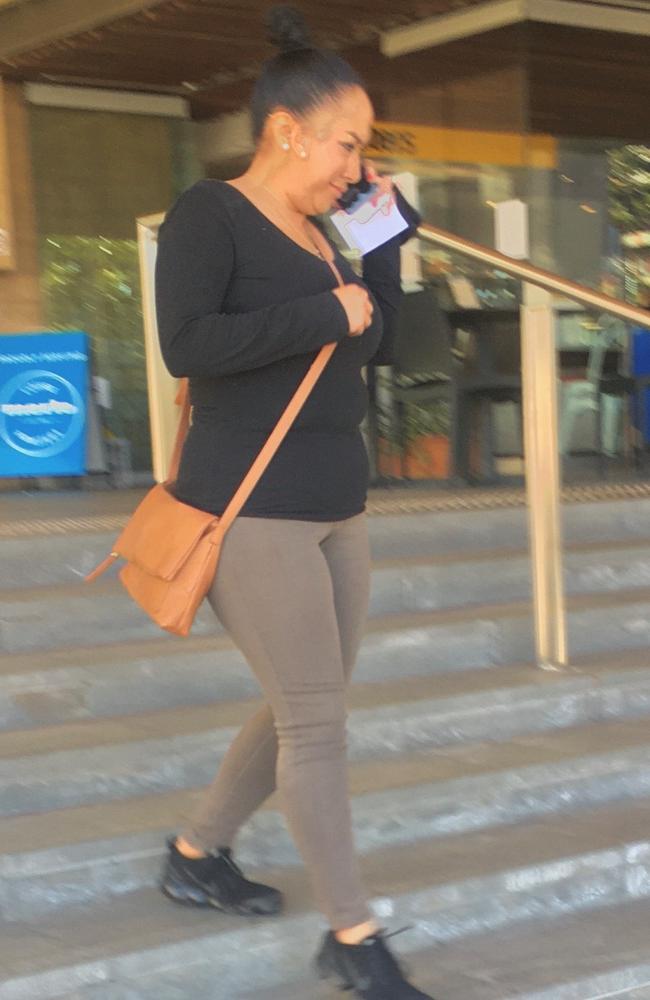 Aida Consuelo Argueta leaving Ipswich Courthouse in July, 2021. Picture: Ross Irby