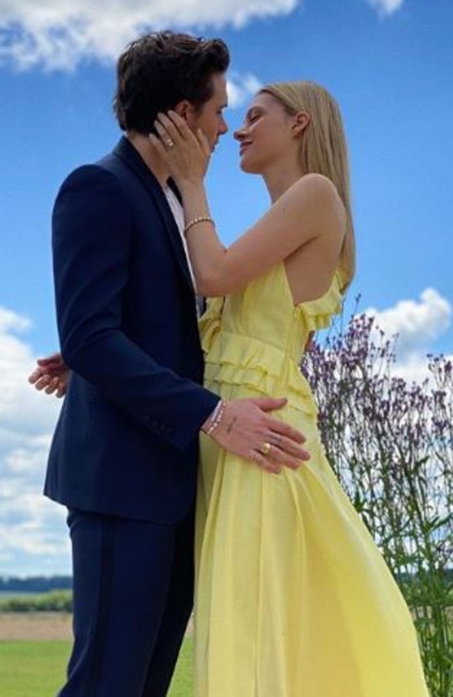 Brooklyn Beckham and Nicola Peltz announce their engagement. Picture: Instagram