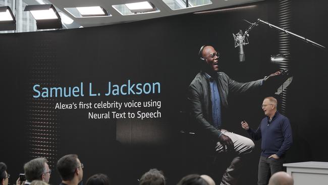 Dave Limp, senior vice-president for Amazon devices and services, talks about new celebrity voices, including actor Samuel L Jackson, that will be made available on the tech company's Alexa devices.